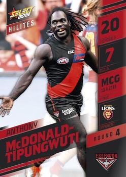 2019 Select AFL Hilites #SH4 Anthony McDonald-Tipungwuti Front